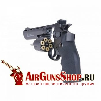 страйкбольный револьвер ASG Dan Wesson 6 Grey CO2 купить недорого